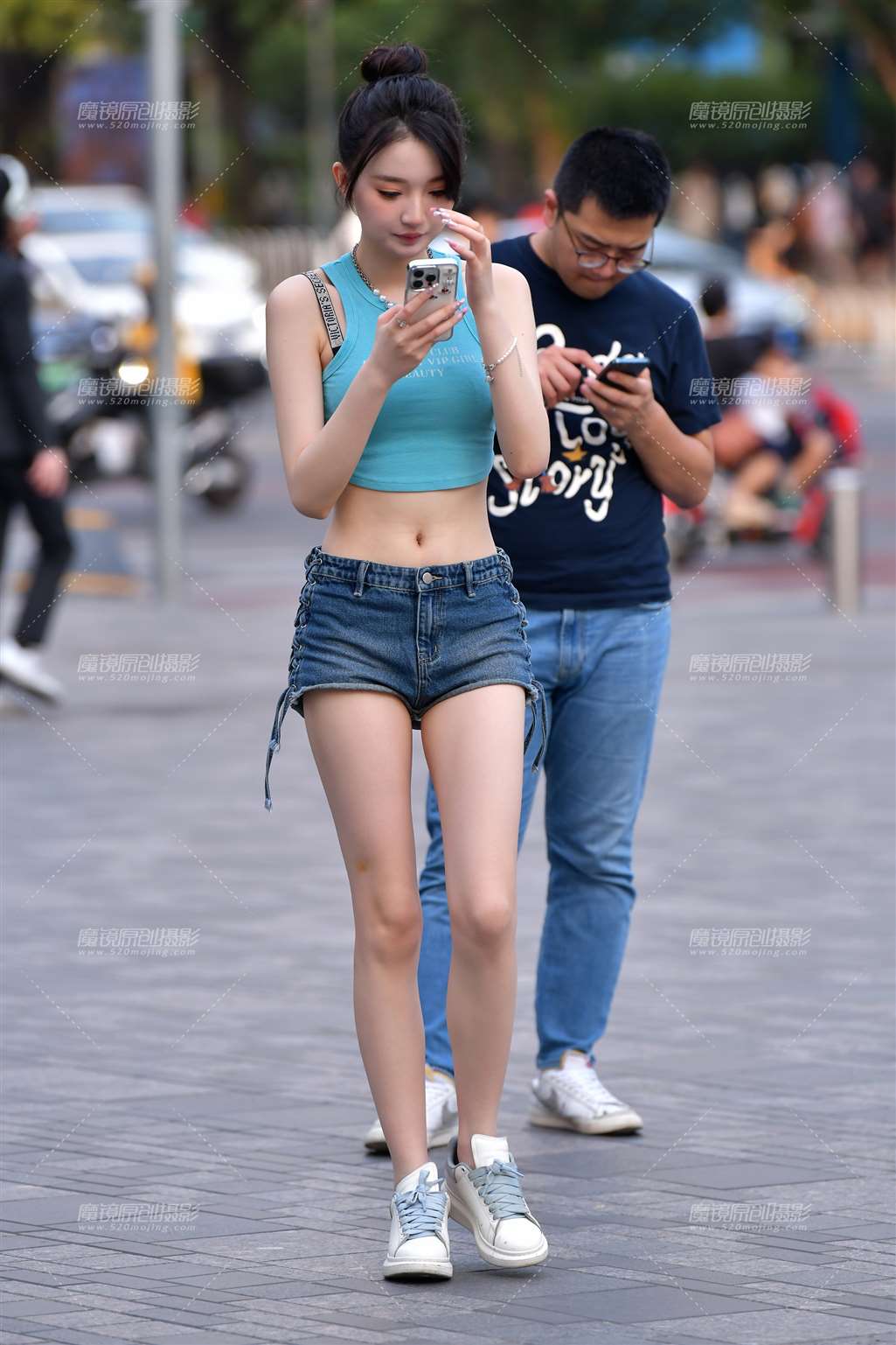 图片[5]-清纯热裤美女-街拍流行馆