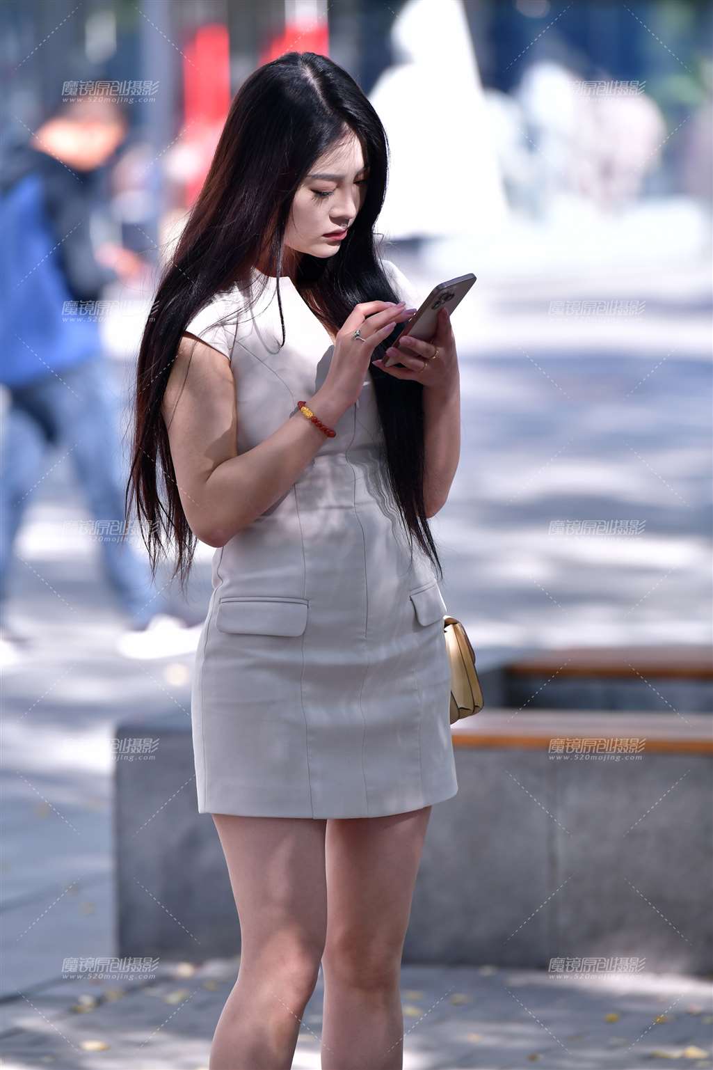 图片[5]-气质连衣短裙美女-街拍流行馆