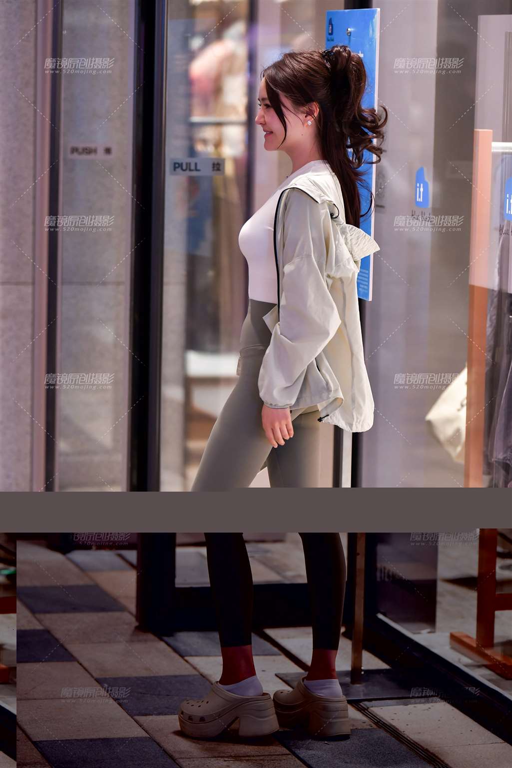 图片[2]-搭讪青色紧身裤美女-街拍流行馆