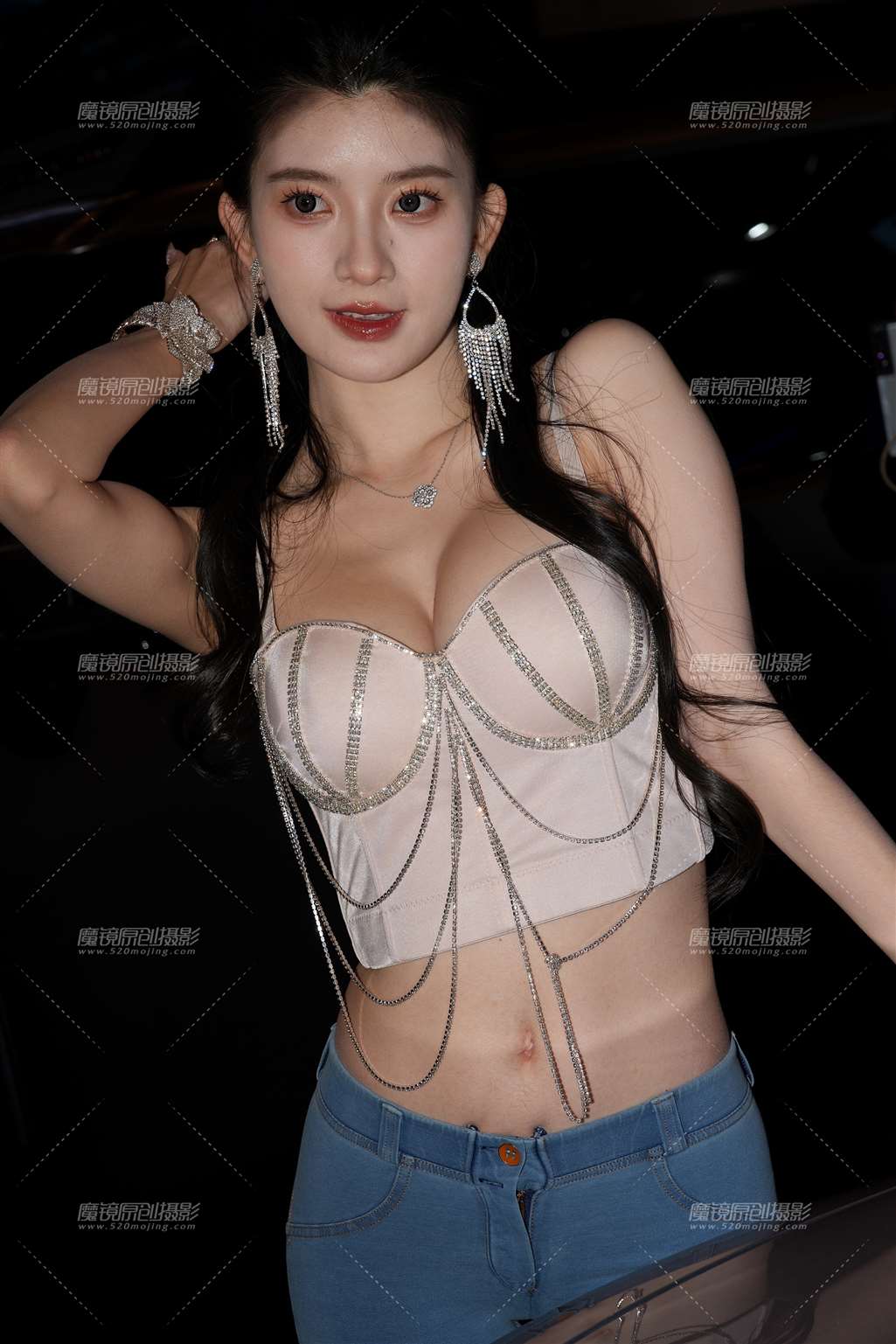 图片[1]-牛仔小蜜桃（6K）-街拍流行馆