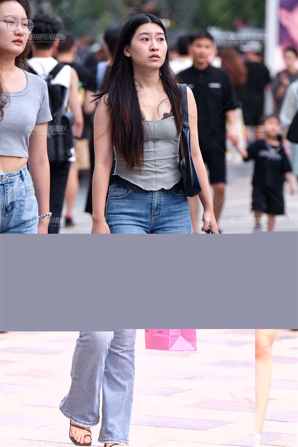 图片[4]-牛仔裤闺蜜美女-街拍流行馆